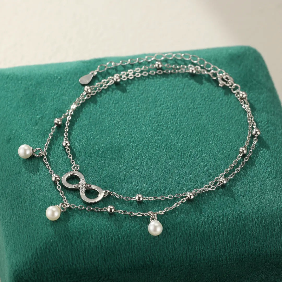 Tobillera Infinito "Armonía Eterna" Plata