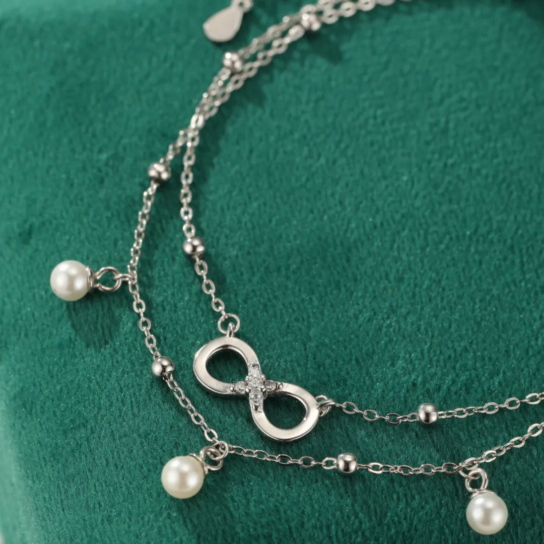 Tobillera Infinito "Armonía Eterna" Plata