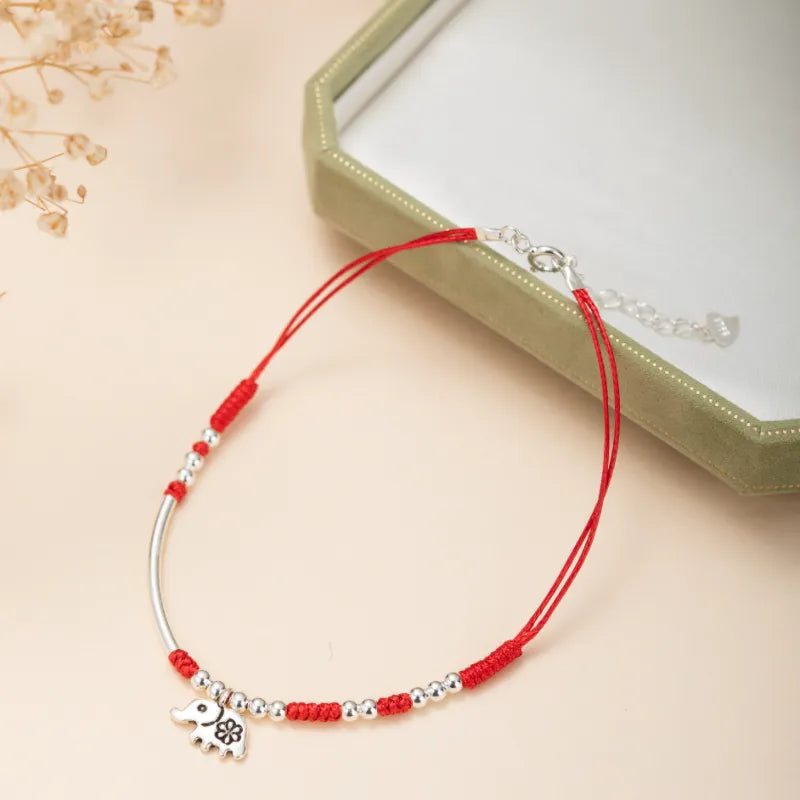 Tobillera "Elefantito" Plata