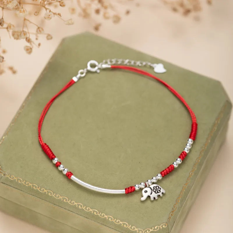 Tobillera "Elefantito" Plata