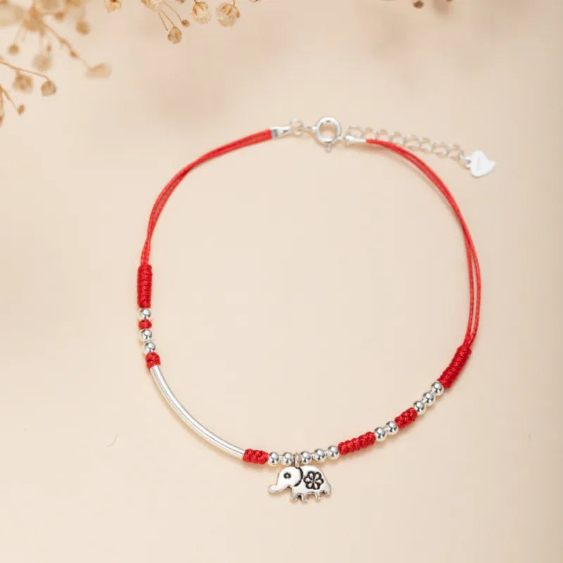 Tobillera "Elefantito" Plata