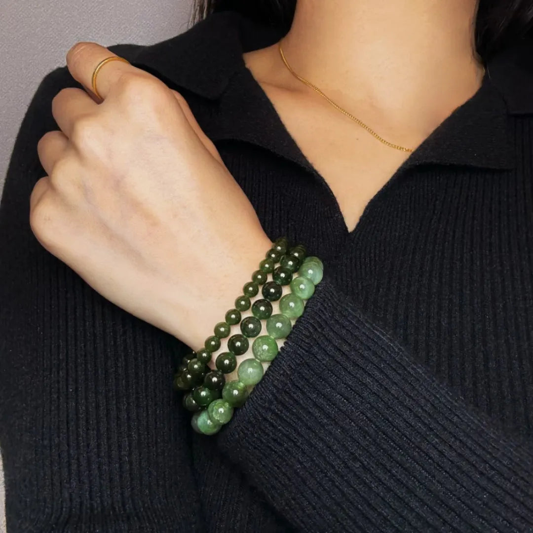 Bracelet Jade "Sérénité Naturelle"