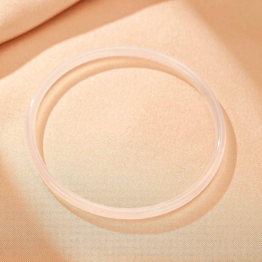 Bracciale Rigido Calcedonio "Freschezza Acquatica"