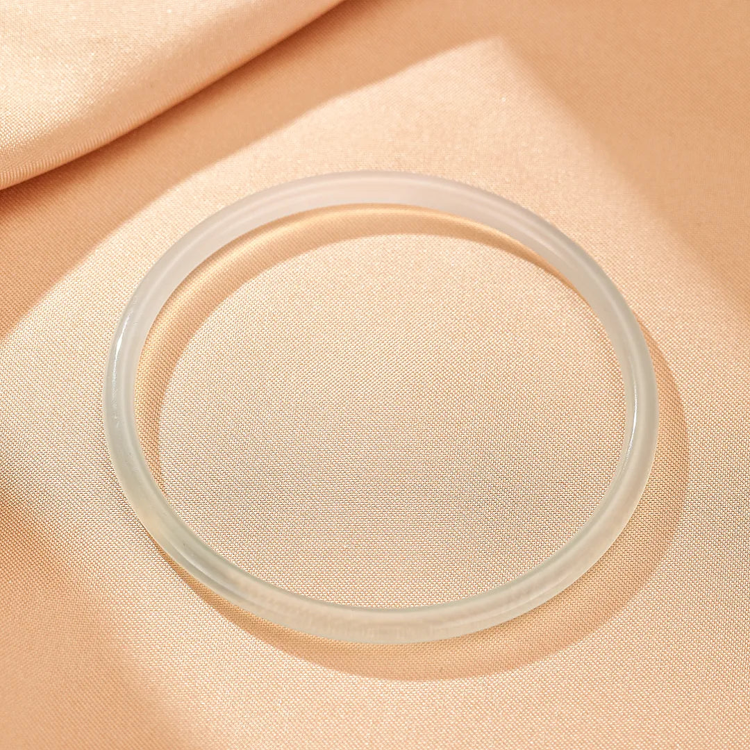 Bracciale Rigido Calcedonio "Freschezza Acquatica"