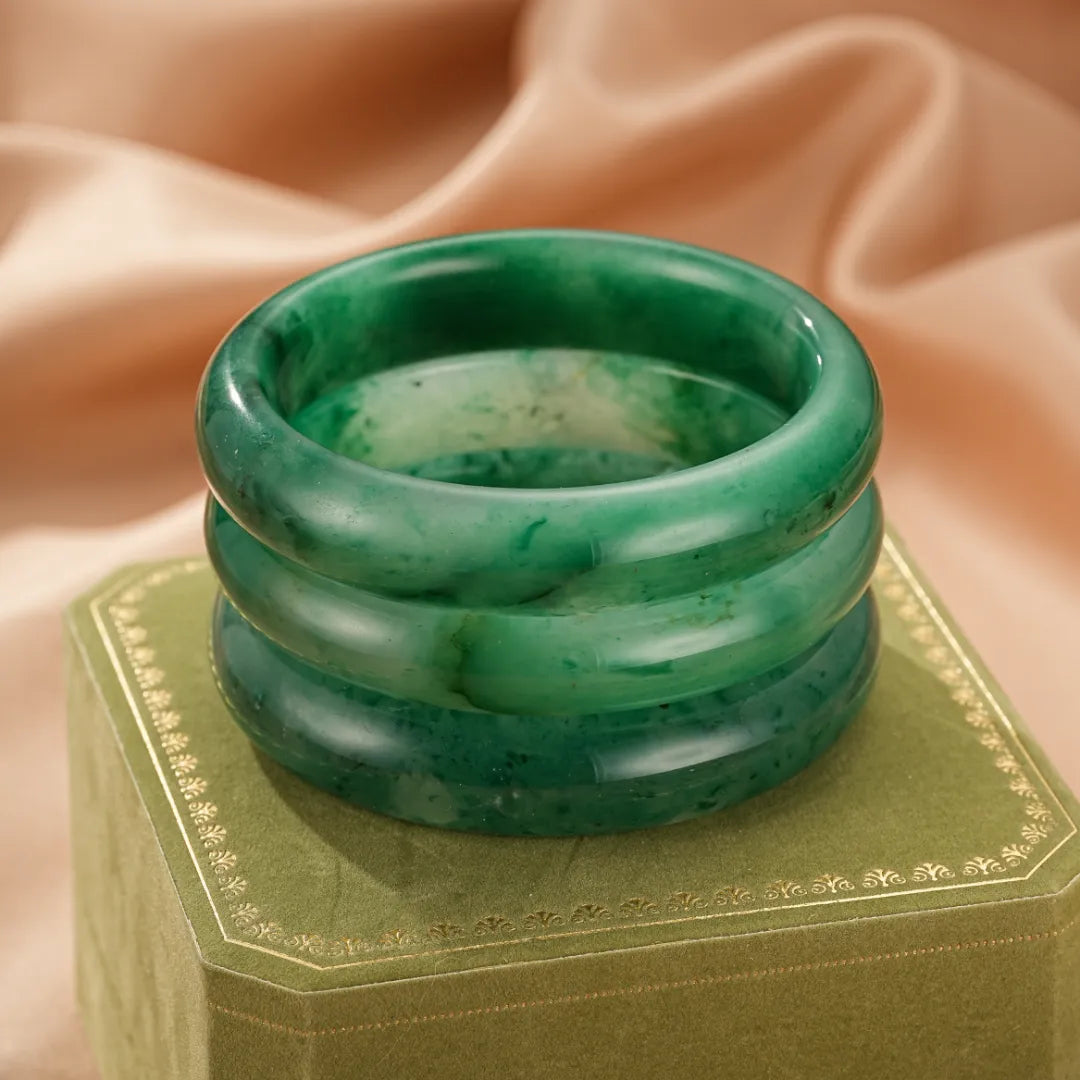 Jade Armreif "Sanfte Nuancen"