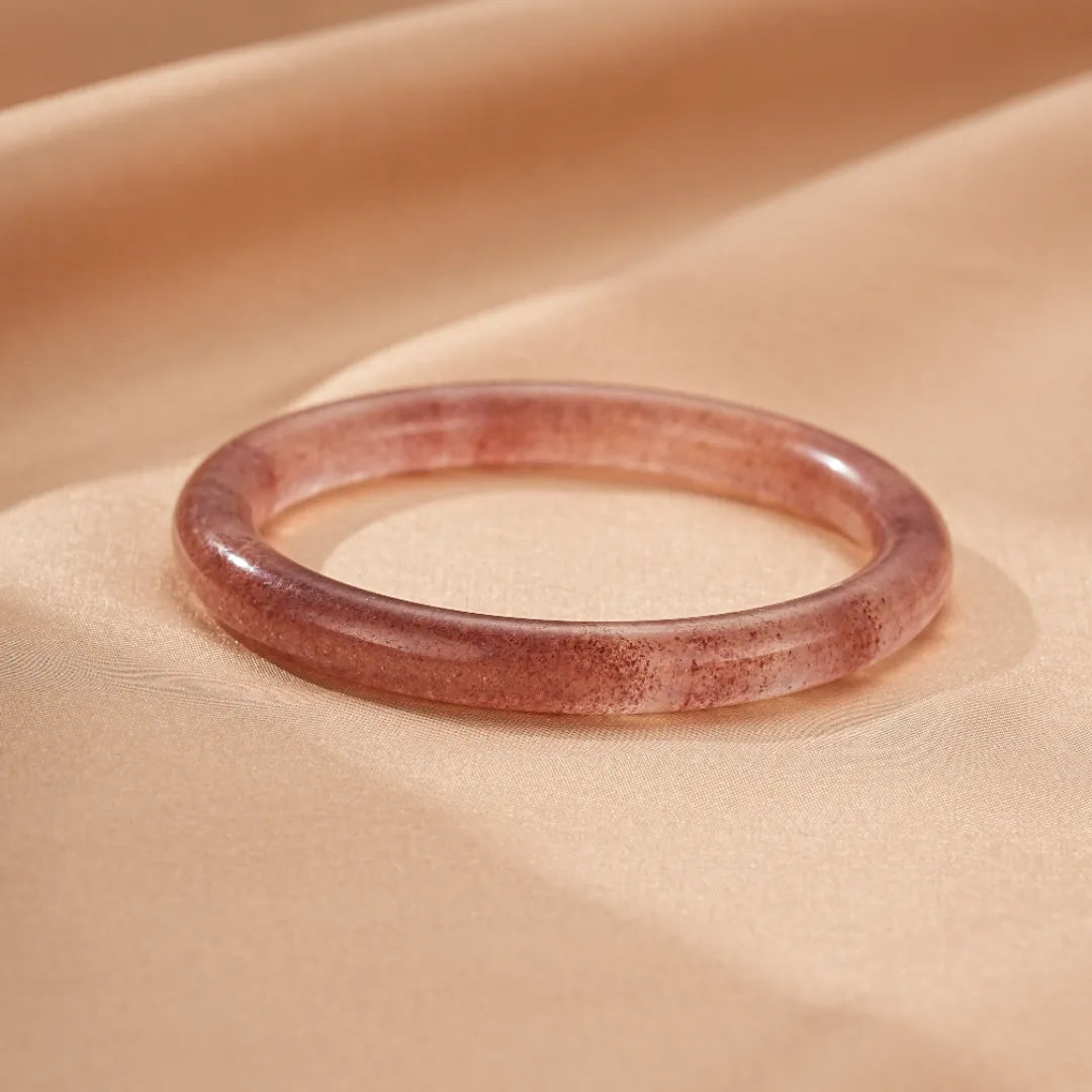 Bracciale Rigido Quarzo Fragola "Amore Gioioso"