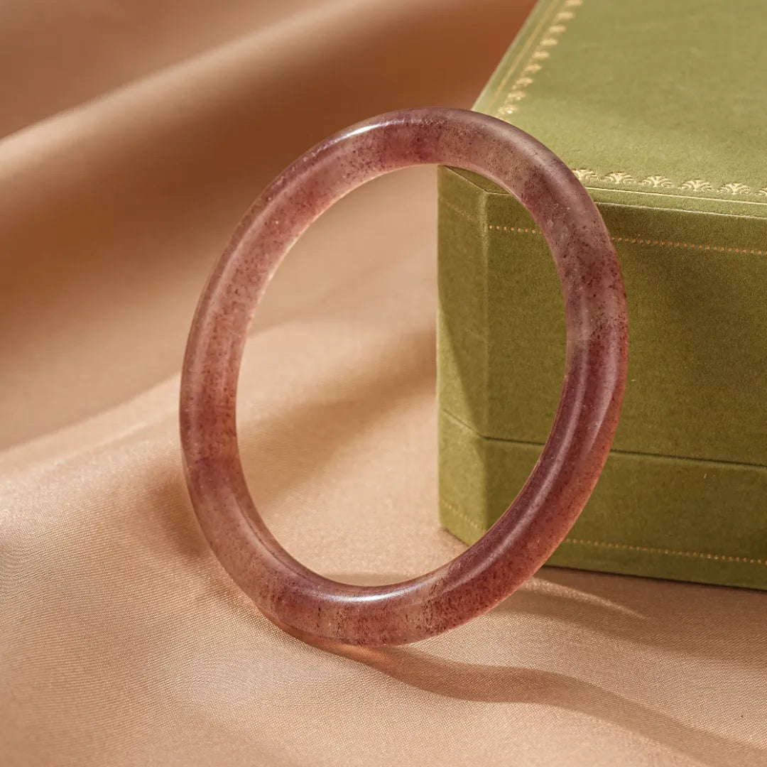 Bracciale Rigido Quarzo Fragola "Amore Gioioso"