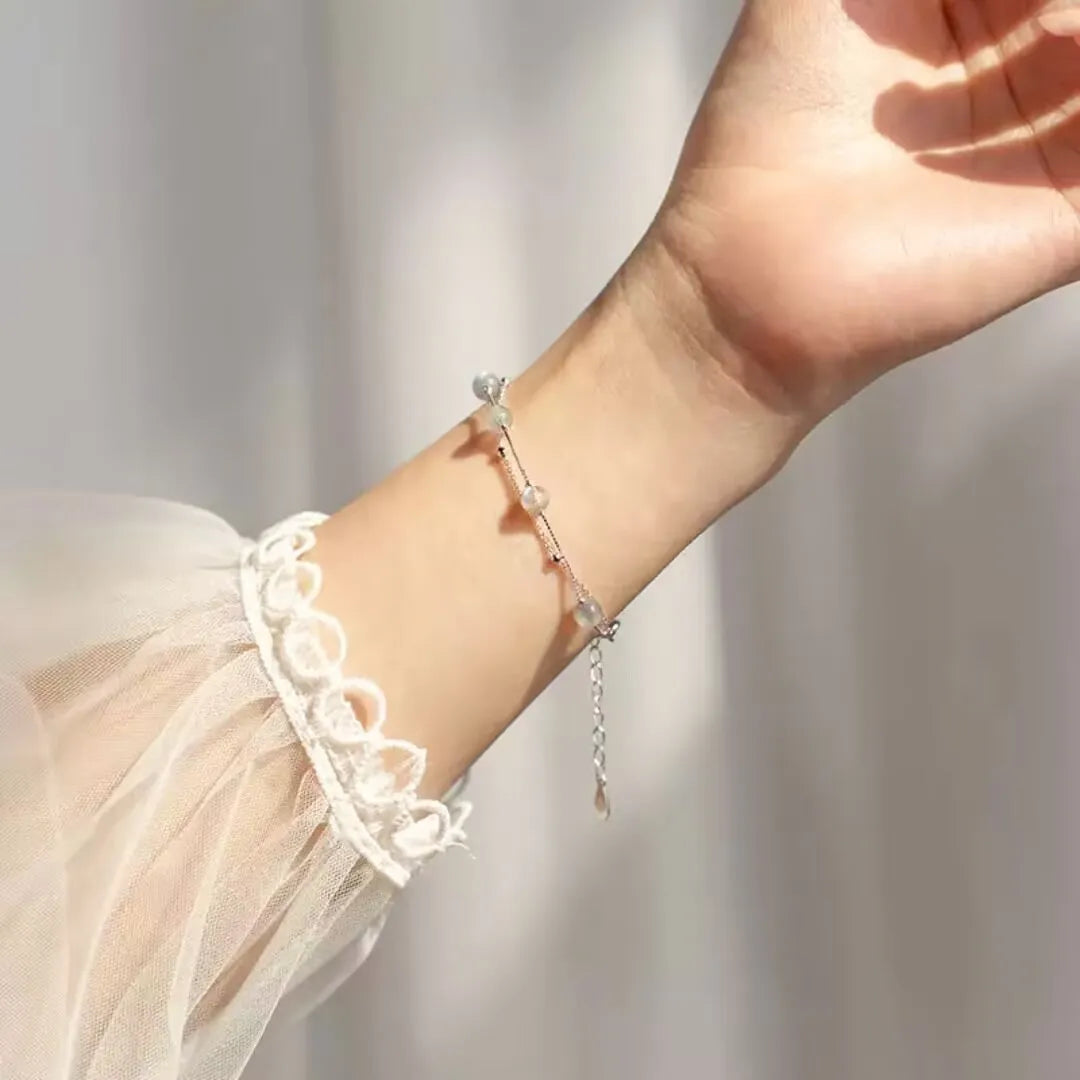 Pulsera Labradorita "Bruma Celestial" Plata