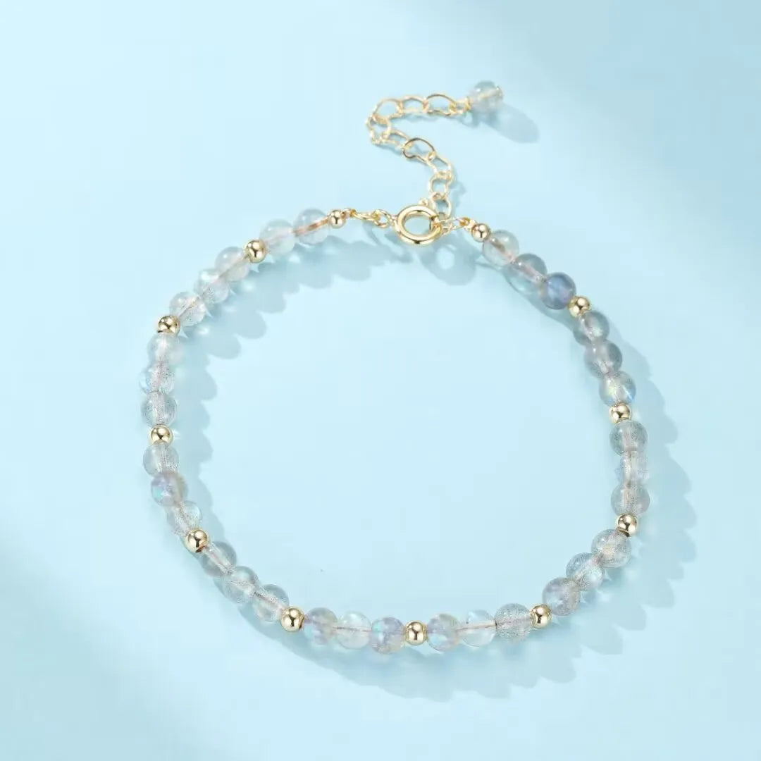 Bracelet Labradorite "Nuances d'Aurore"