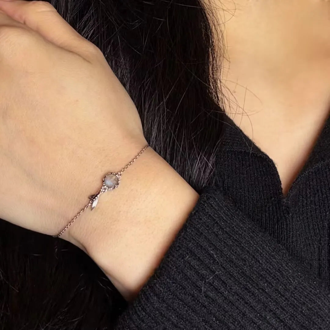 Pulsera Labradorita "Sirena Mágica" Plata