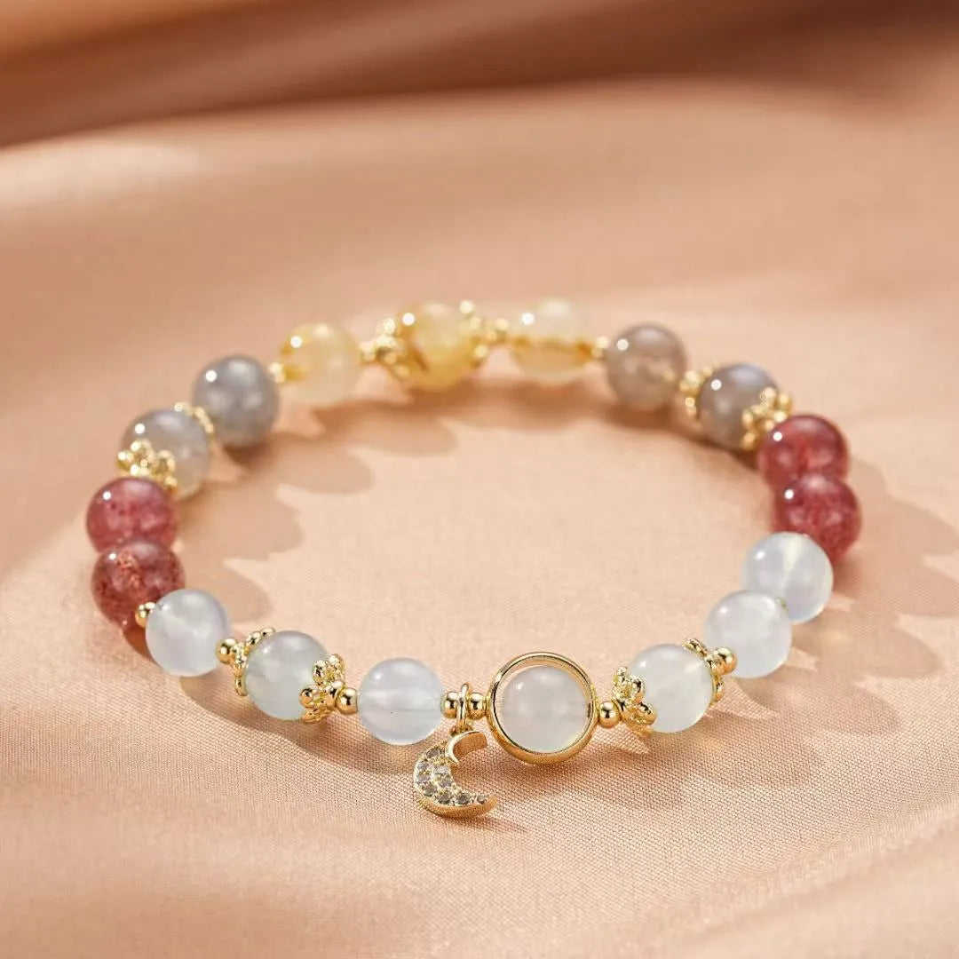 Labradorite and Aquamarine Bracelet "Poetic Sweetness"