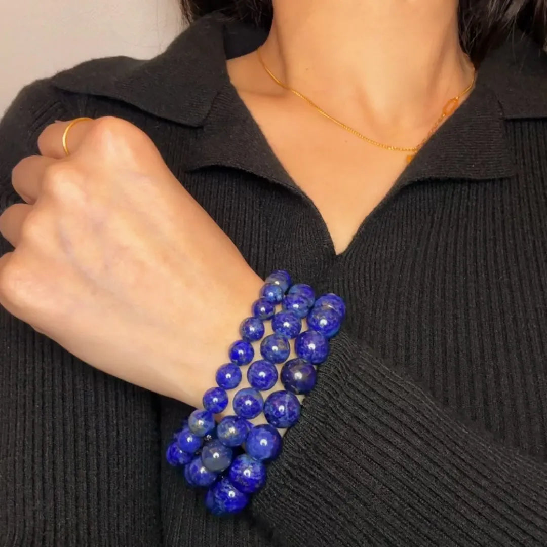 Bracelet Lapis Lazuli "Bleu Profond"