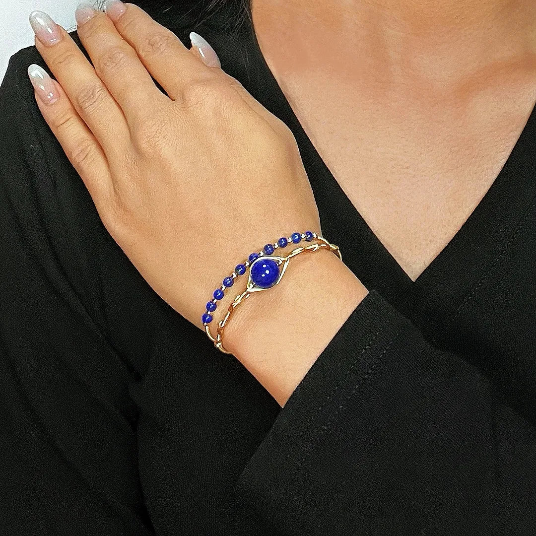 Bracciale Lapislazzuli "Occhio Protettivo"