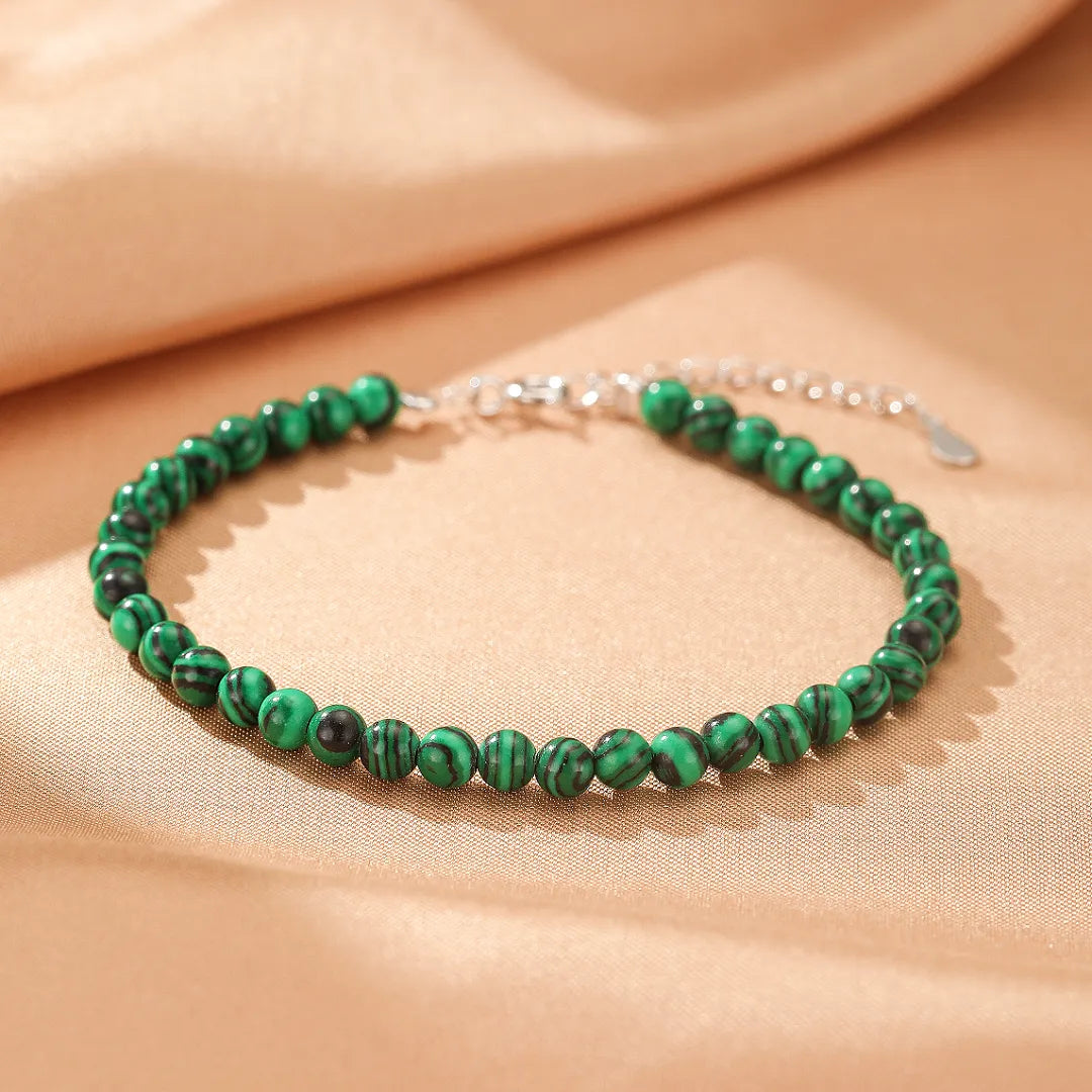 Bracciale Malachite "Vene d'Armonia" Argento