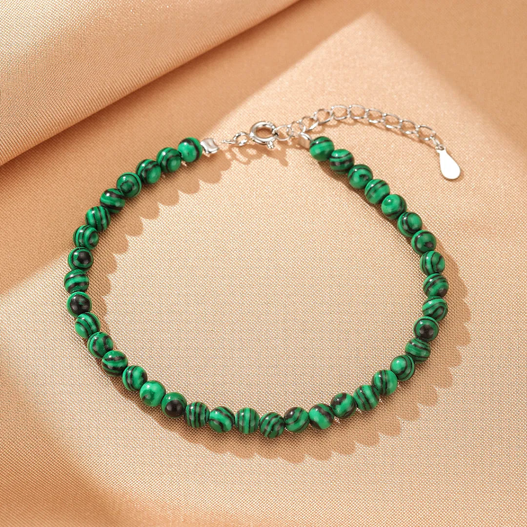 Bracciale Malachite "Vene d'Armonia" Argento