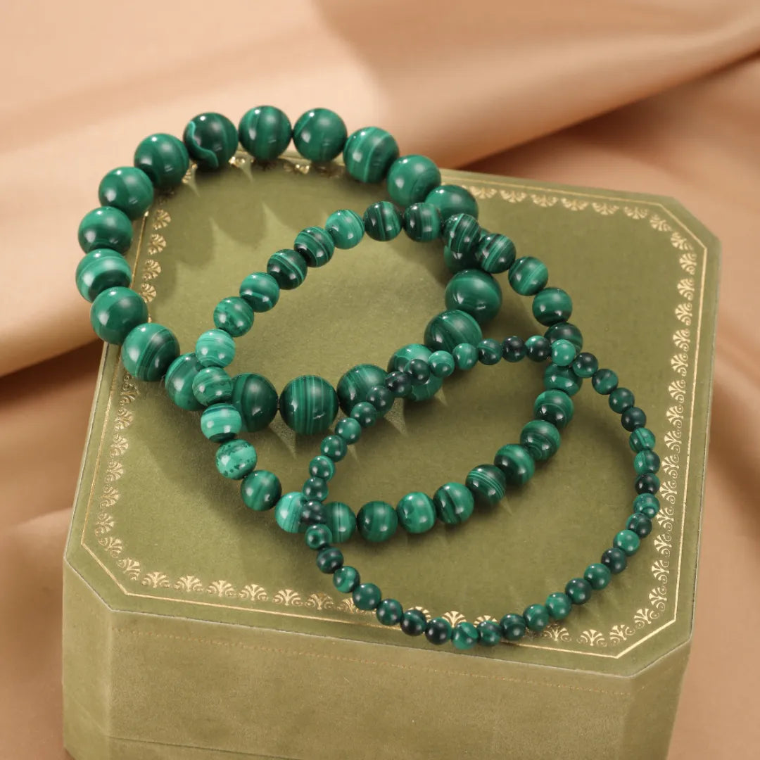 Malachit-Armband "Grüne Adern"