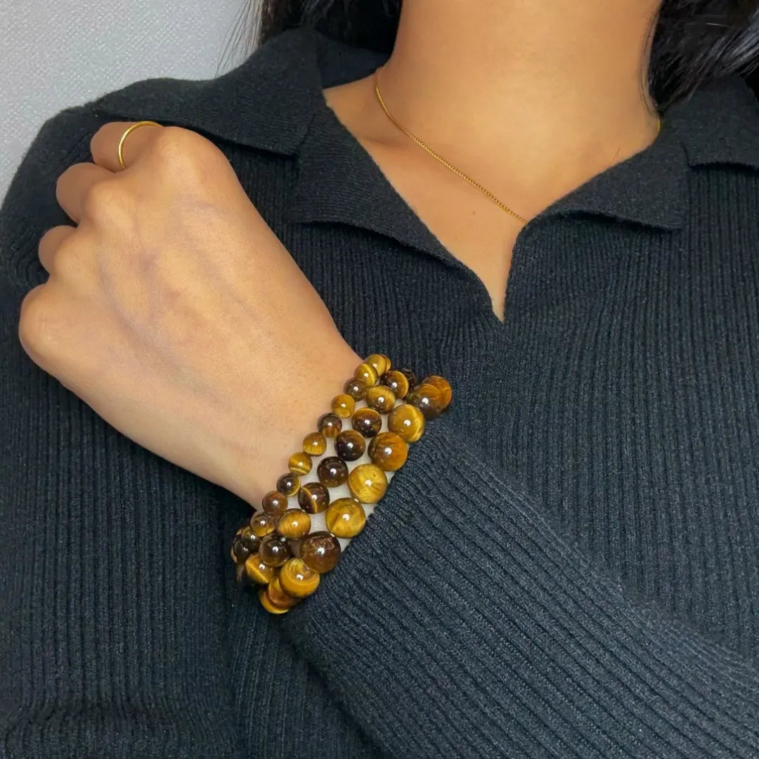 Bracelet Œil de Tigre "Force Pure"