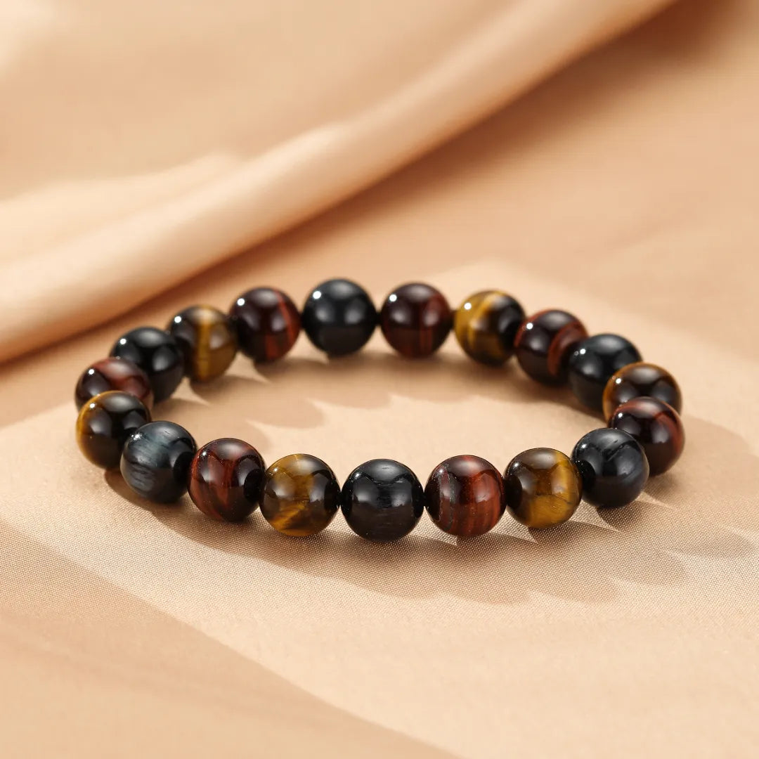 Pulsera Ojo de Tigre Multicolor "Reflejos de Equilibrio"