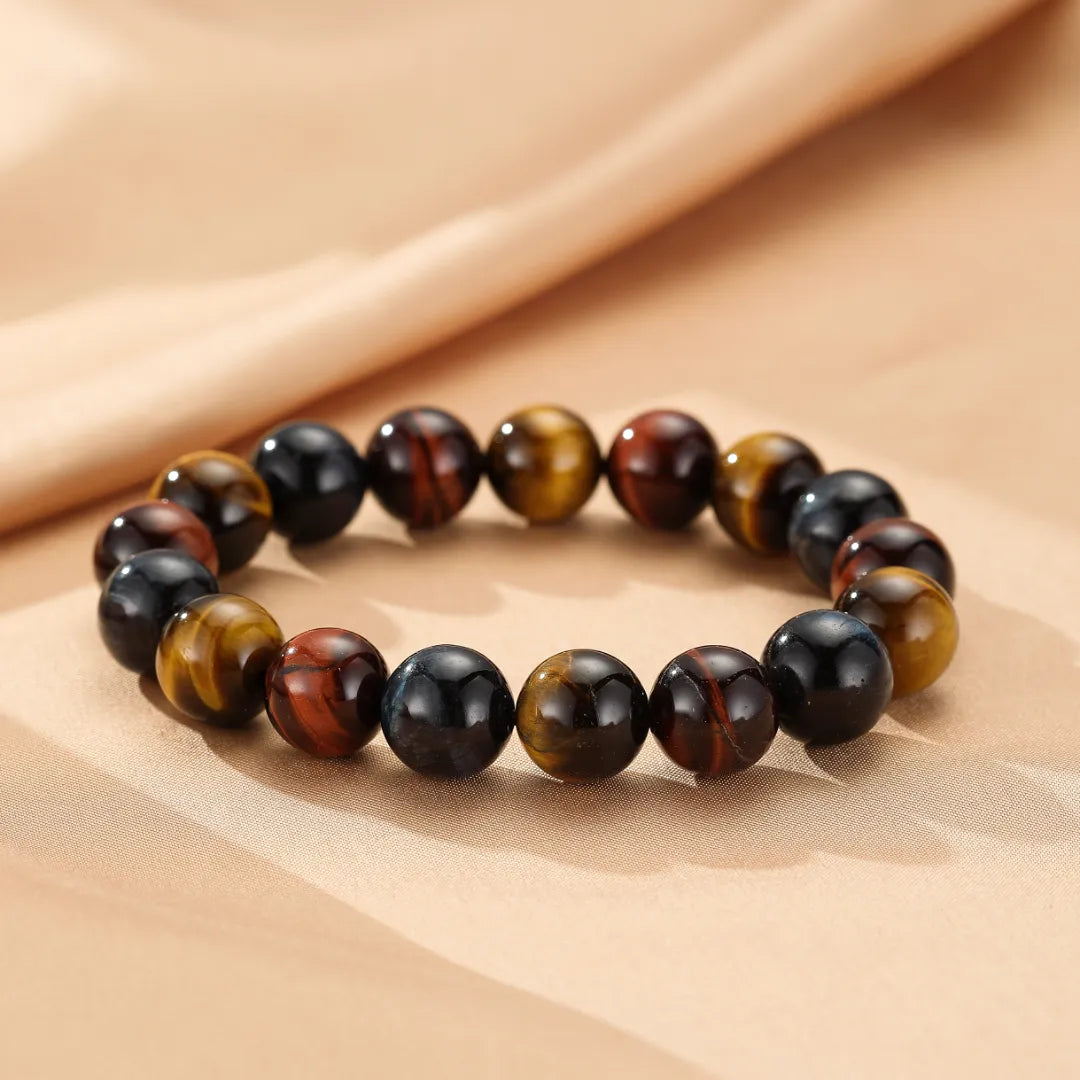 Pulsera Ojo de Tigre Multicolor "Reflejos de Equilibrio"