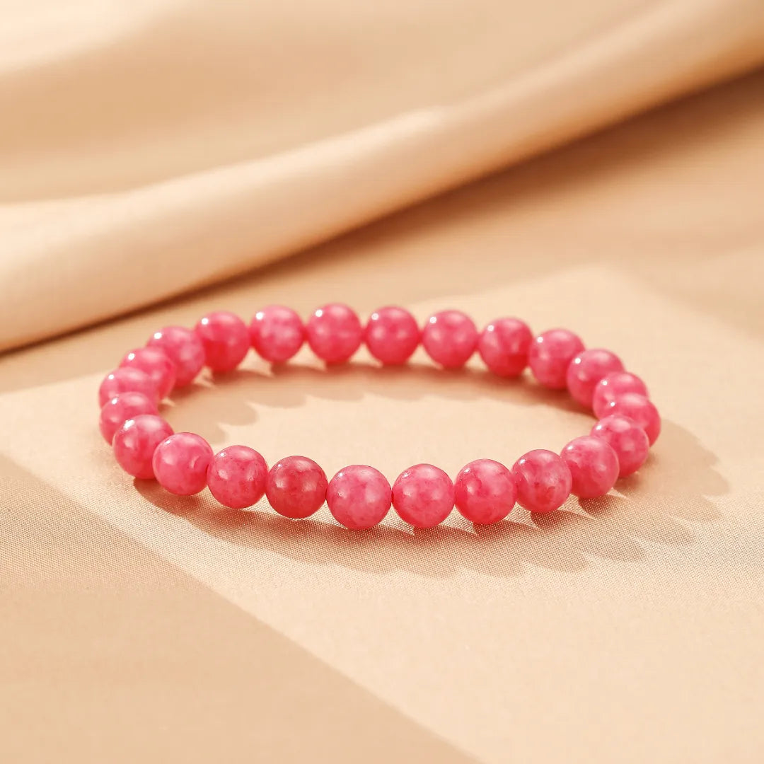 Bracciale Rodonite "Rosa Tenera"