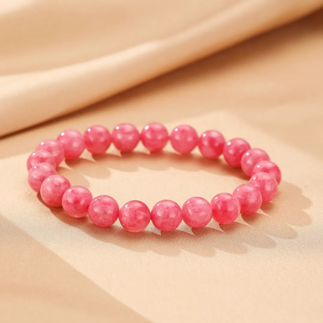 Bracciale Rodonite "Rosa Tenera"