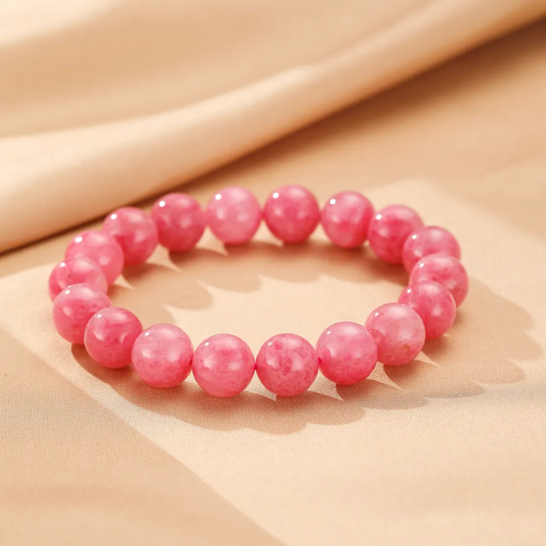 Bracciale Rodonite "Rosa Tenera"