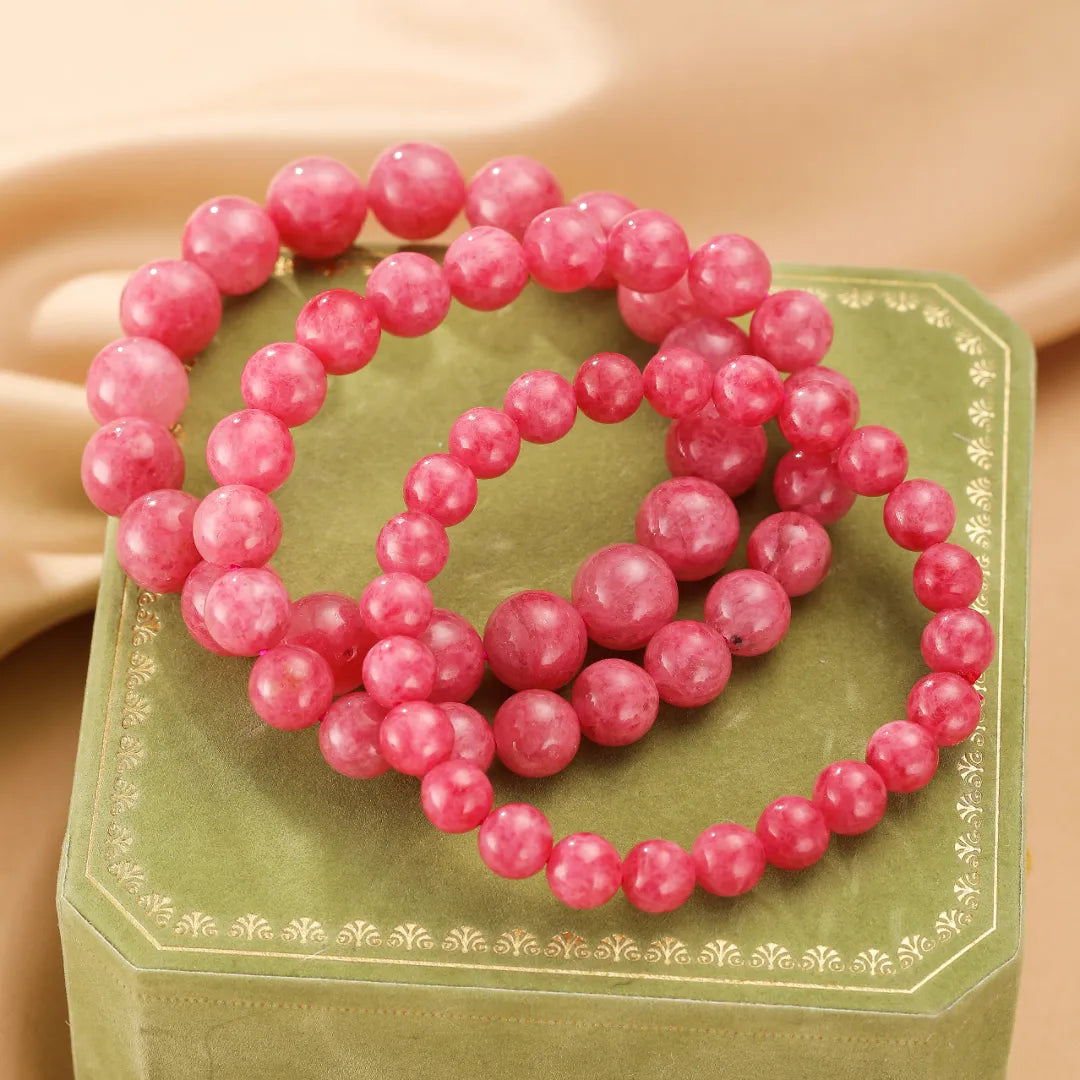 Bracciale Rodonite "Rosa Tenera"