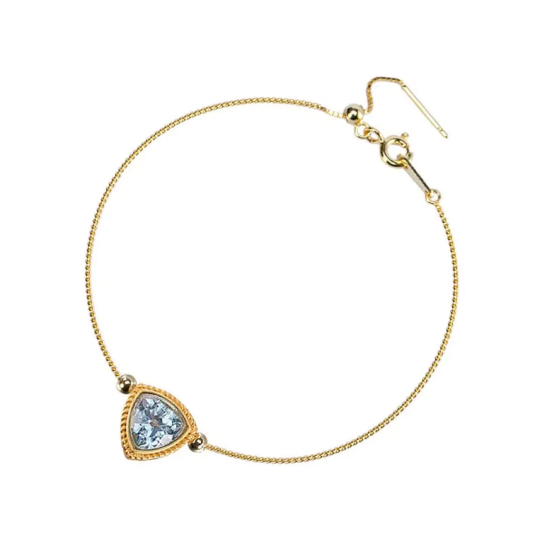 Topaz Bracelet "Celestial Harmony" Gold-Plated Silver