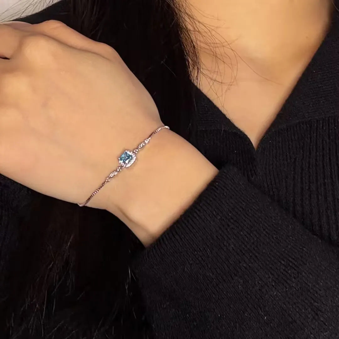 Topaz Bracelet "Ocean Magic" Silver