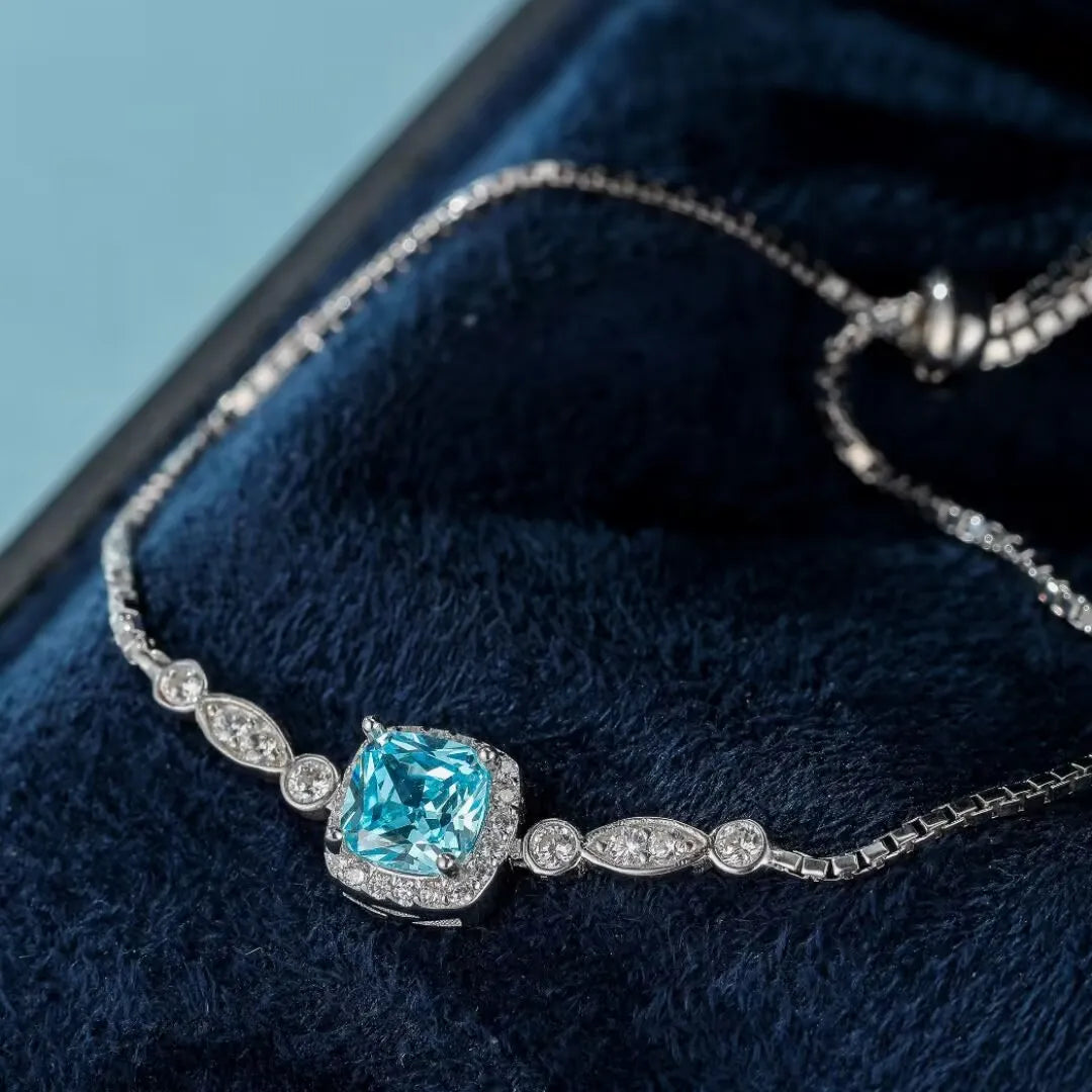 Topaz Bracelet "Ocean Magic" Silver