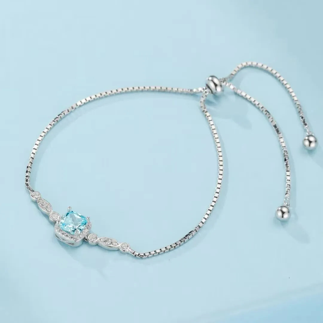 Topaz Bracelet "Ocean Magic" Silver