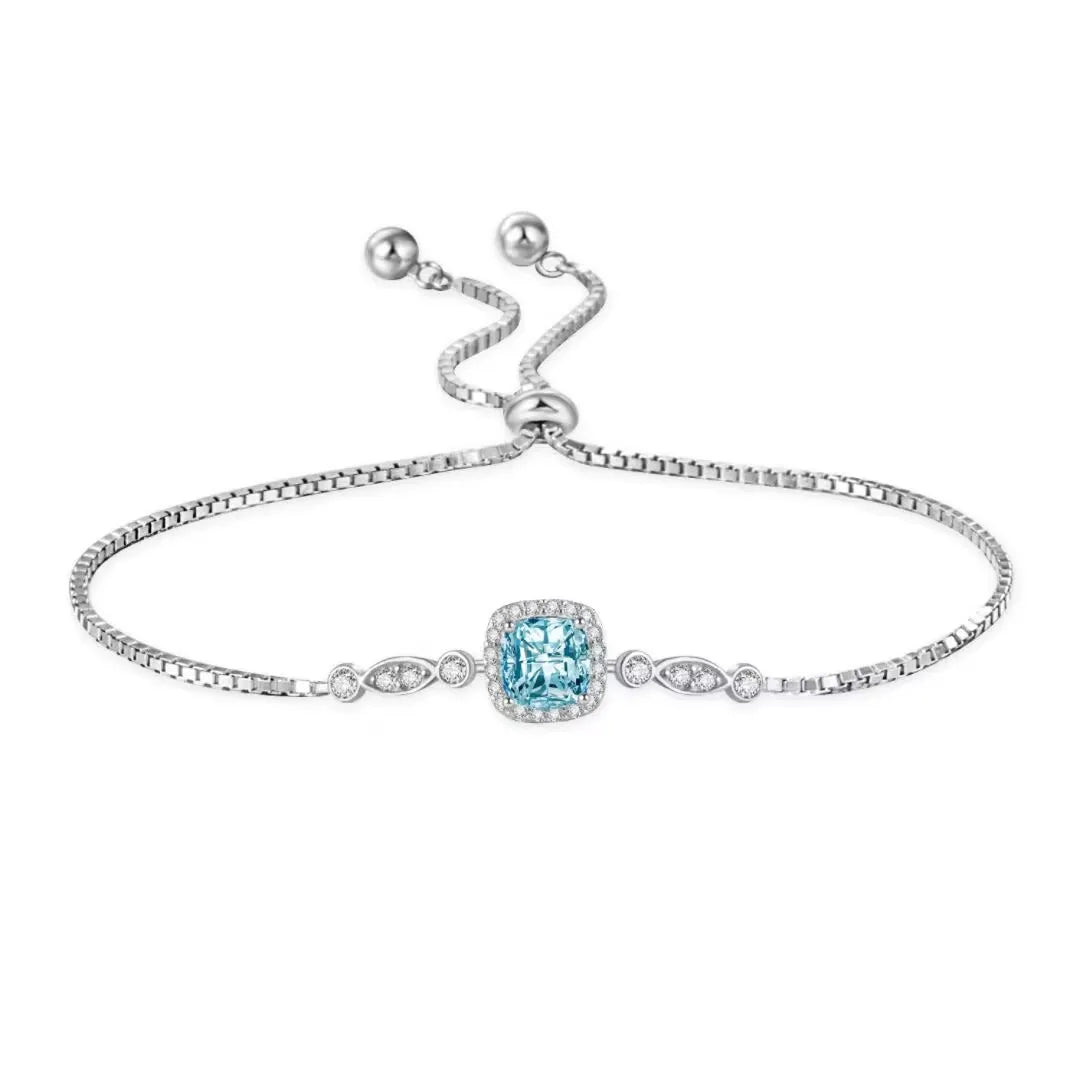 Topaz Bracelet "Ocean Magic" Silver