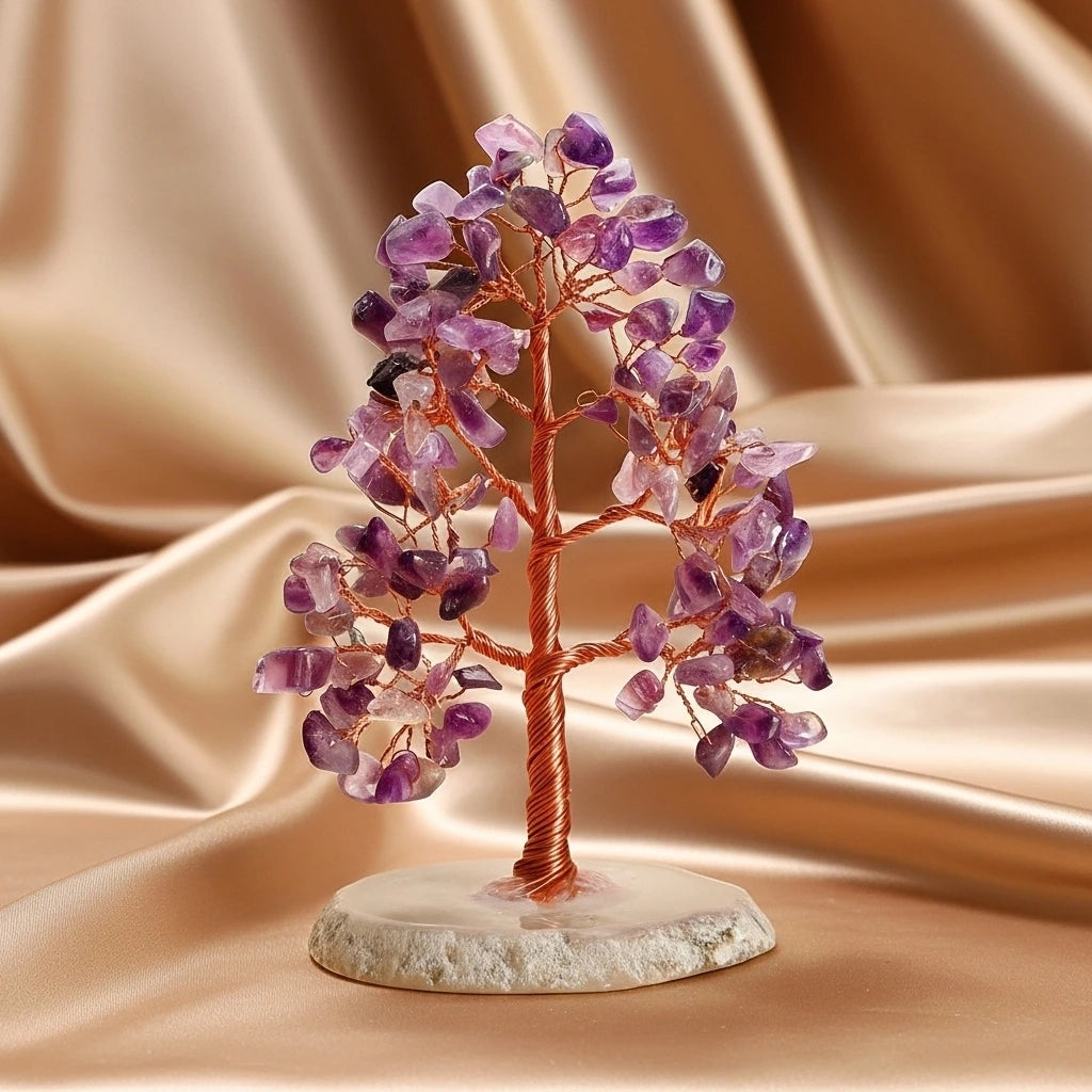 Serenità - Confezione Regalo in Ametista, Albero della Vita e Bracciale