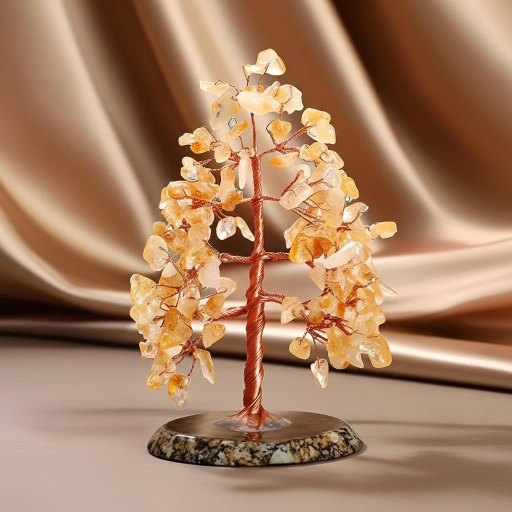 Fortuna - Cofre de Regalo en Citrino, Árbol de la Vida y Pulsera