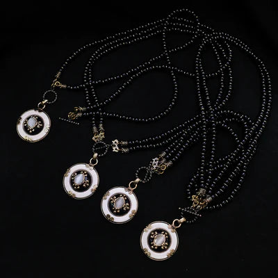 Collier Agate Noire "Pureté Mystique"