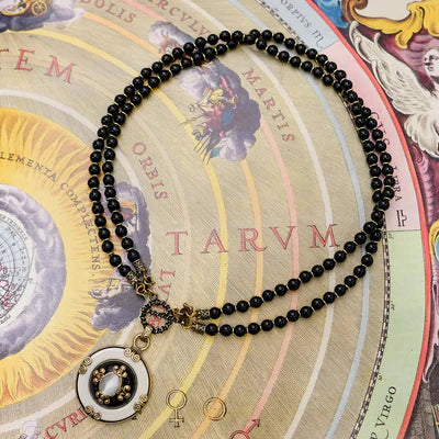 Collier Agate Noire "Pureté Mystique"