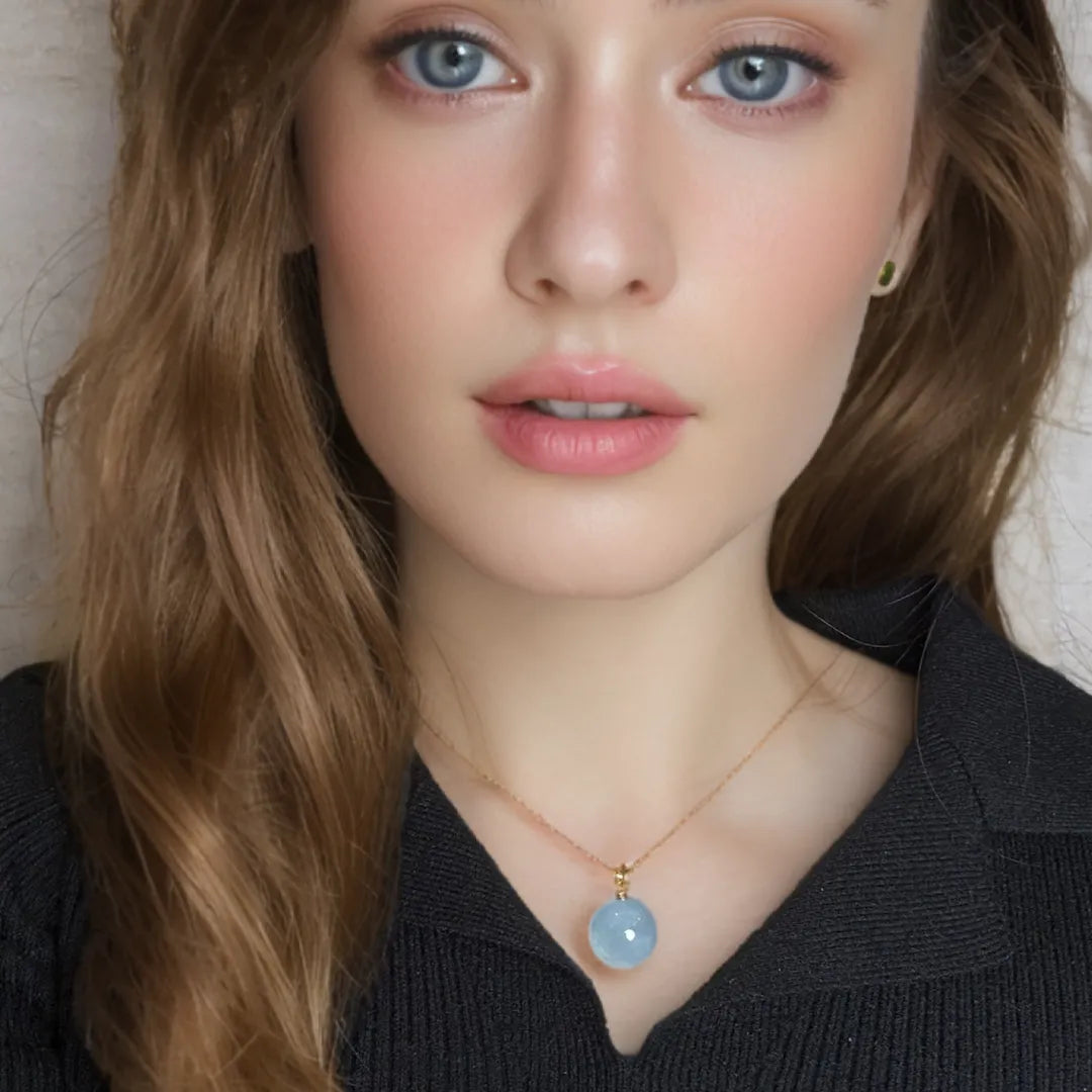 Collana Acquamarina "Luce Dolce"