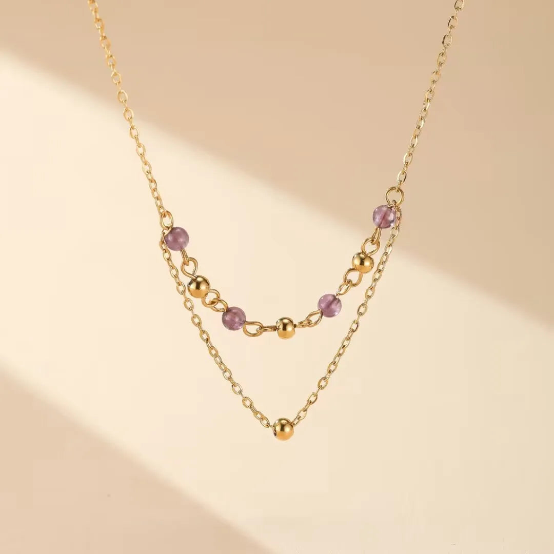 Amethystcollier "Nuancen der Eleganz"