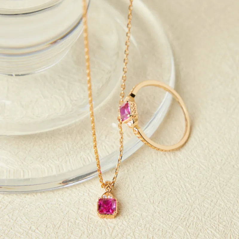 Collier Cornaline "Harmonie Parfaite" Argent Doré Or