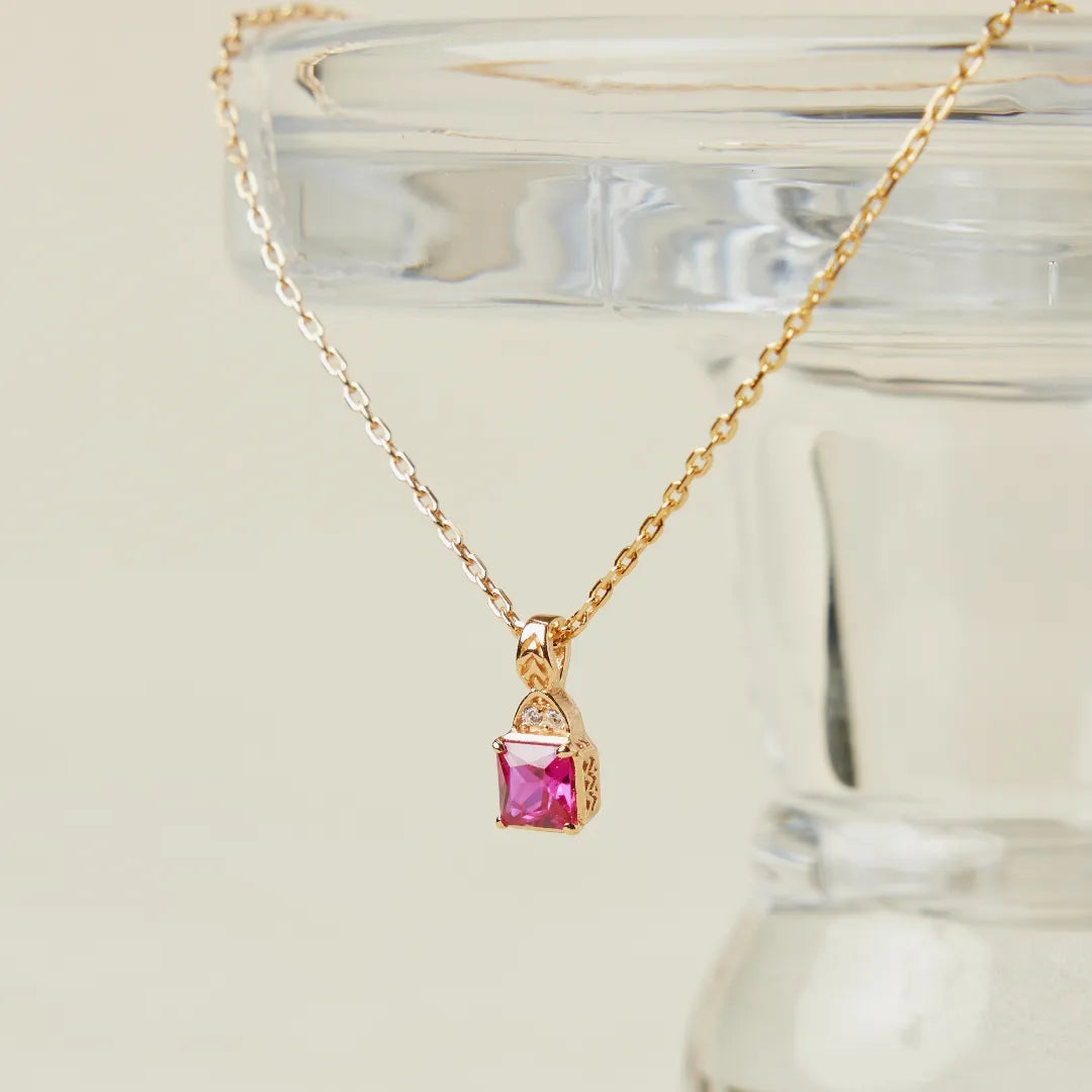 Kette Karneol "Perfekte Harmonie" Vergoldet Silber