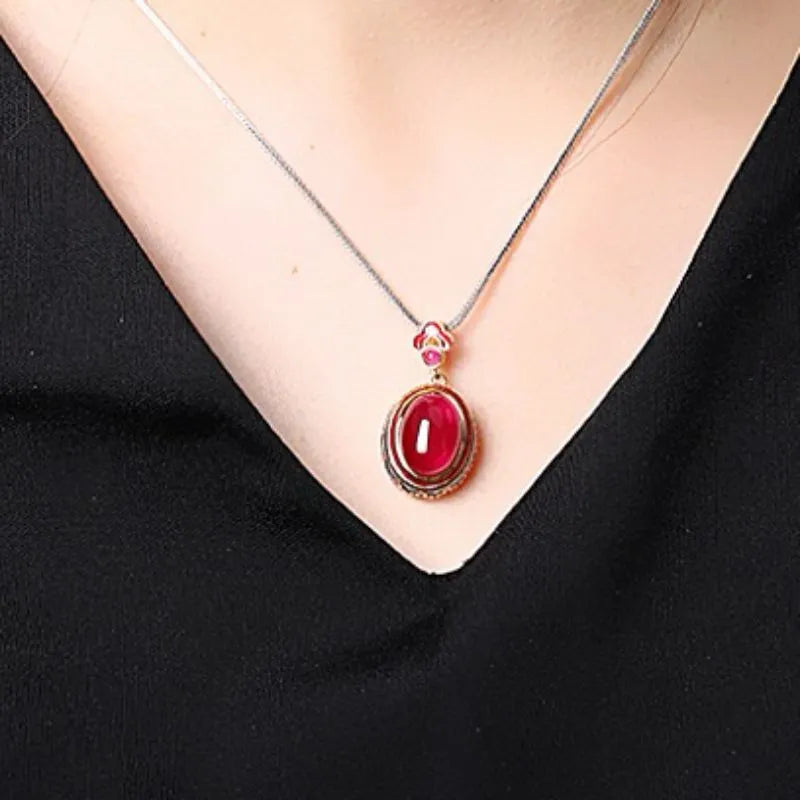 Kette Karneol "Pracht" Gold Silber