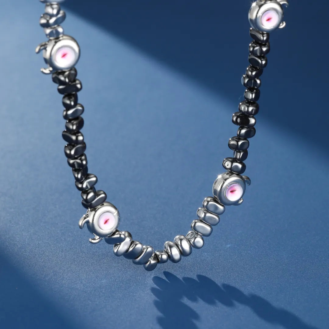 Collier Homme Hématite "Regard Hypnotique"