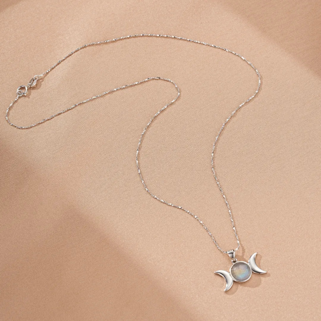 Labradorit Halskette "Essence Lunaire" Silber