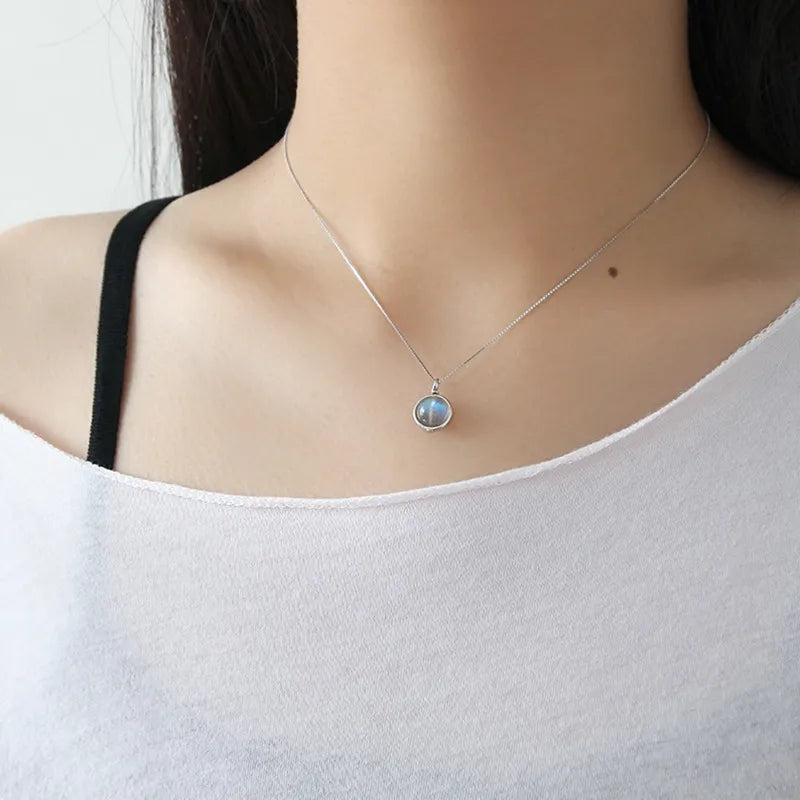 Labradorit "Mond" Silber