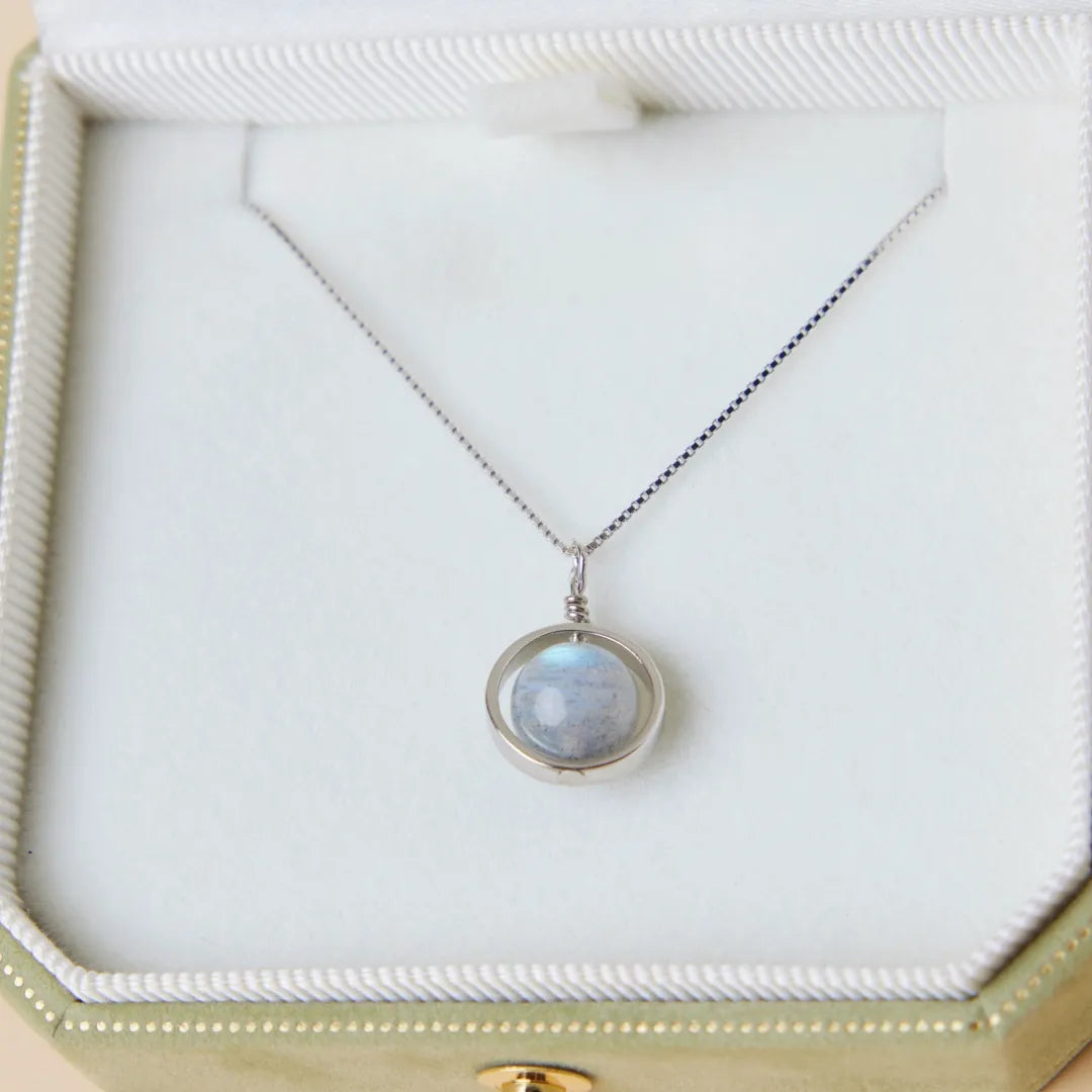 Labradorit "Mond" Silber