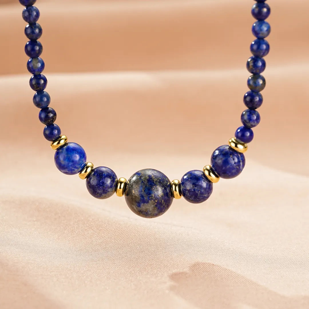 Lapis Lazuli Halskette "Équilibre Doux"