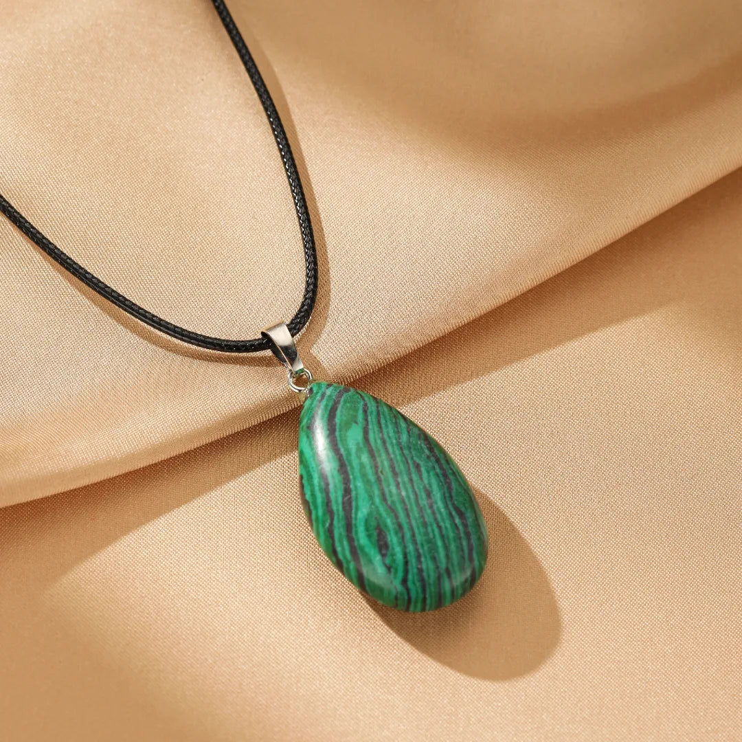 Collier Malachite "Rayons de Vitalité"