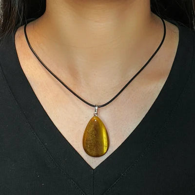 Collier Œil de Tigre "Goutte Protectrice"