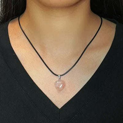 Collier Quartz Rose "Cœur Apaisant"