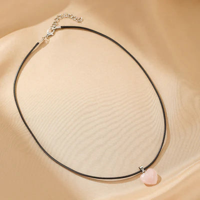 Collier Quartz Rose "Cœur Apaisant"